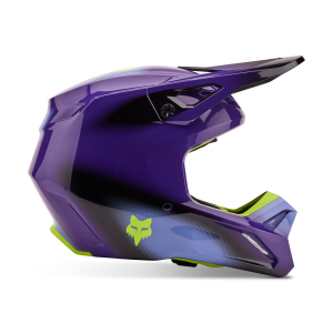 Fox V1 motocross helmet range with MIPS technology and lightweight protective construction.
