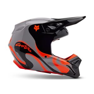 Fox MX25 V1 motocross helmet with MIPS protection, lightweight shell, and advanced ventilation.